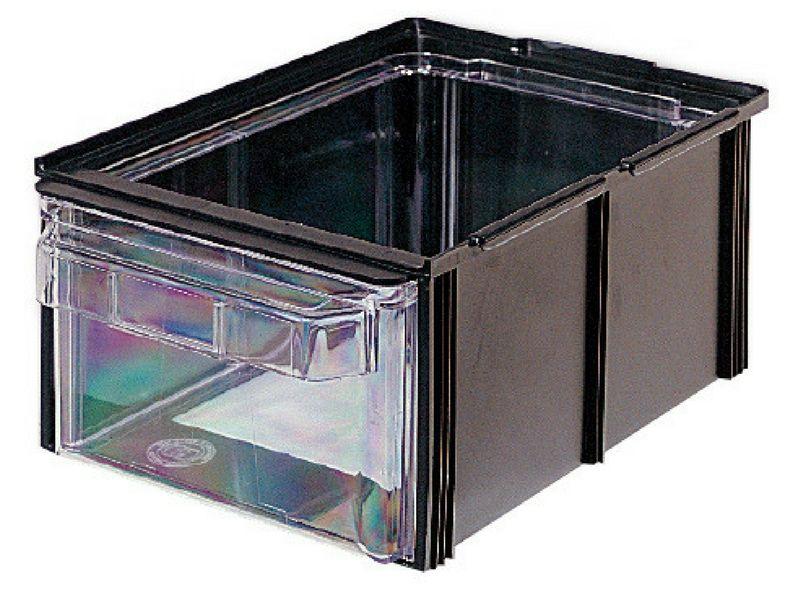 Assembling containers with transparent drawers