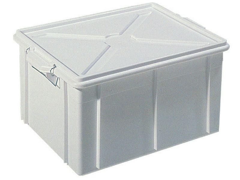 Stackable crates with lid