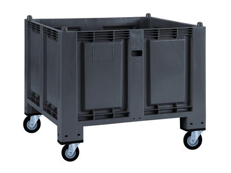 Vasche sovrapponibili mm 1200x1000 ruote in gomma diam. 125 mm PORTATA ELEVATA