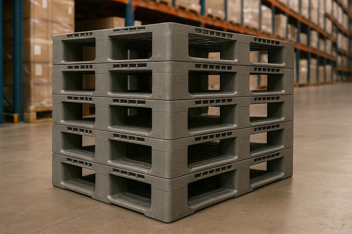 Pallet in plastica H1: vantaggi igienici e logistici per l’industria alimentare