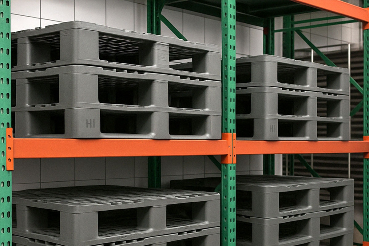 Pallet in plastica per scaffalature: resistenza e sicurezza certificata